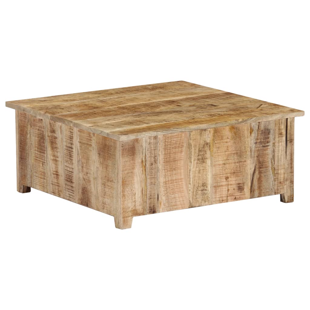 Soffbord Trä 70x70x30 cm massivt mangoträ