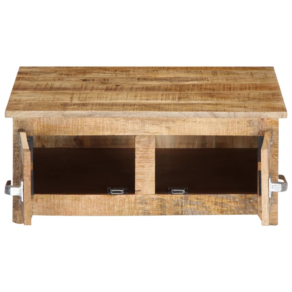 Soffbord Trä 70x70x30 cm massivt mangoträ