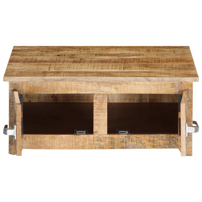Soffbord Trä 70x70x30 cm massivt mangoträ
