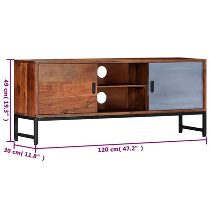 TV-Möbel Trä TV-Bänk 120x30x49 cm massivt akaciaträ