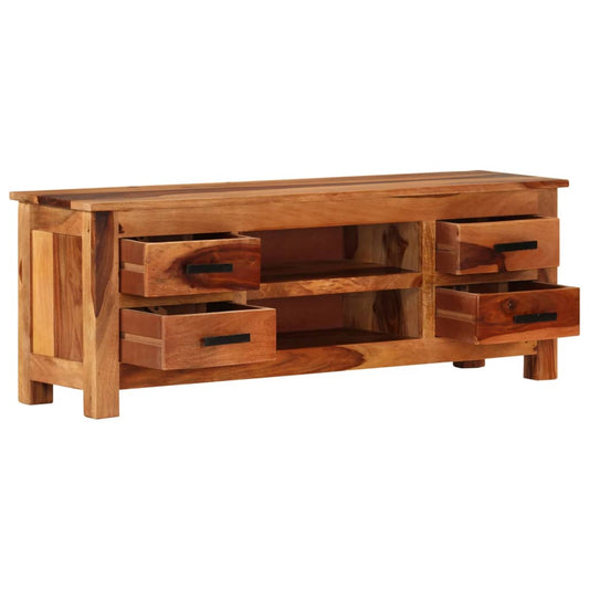 TV-Möbel Trä TV-Bänk 110x30x40 cm massivt trä