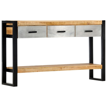 Avlastningsbord Konsollbord Trä 130x30x76 cm massivt mangoträ
