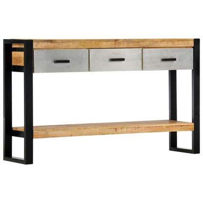 Avlastningsbord Konsollbord Trä 130x30x76 cm massivt mangoträ