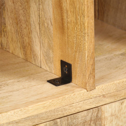 Bokhylla Trä 60x35x180 cm massivt mangoträ