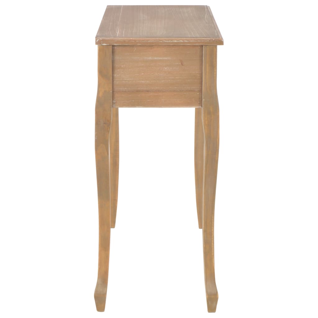 Avlastningsbord Konsollbord Trä med 3 lådor brun