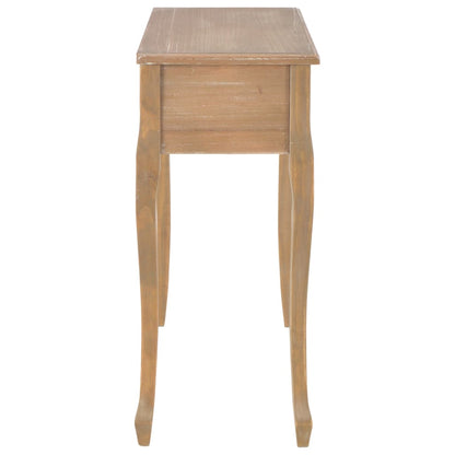 Avlastningsbord Konsollbord Trä med 3 lådor brun