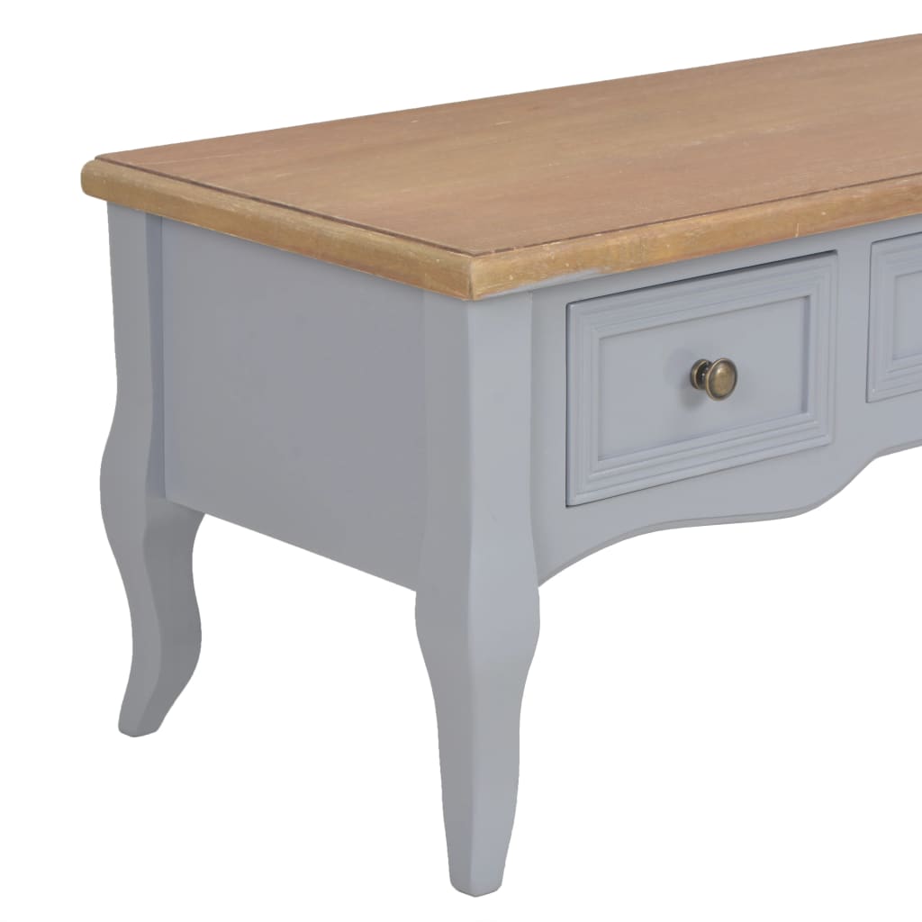 TV-Möbel Grå TV-Bänk 100x35x35 cm trä