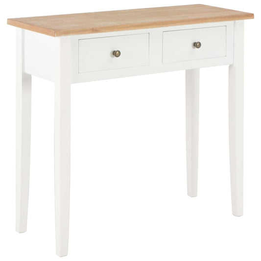 Avlastningsbord Konsollbord Vit 79x30x74 cm trä