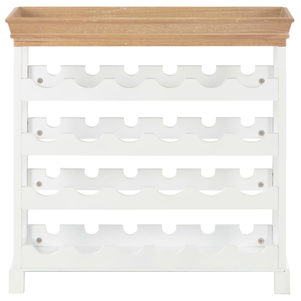 Vinställ Vinskåp Vit 70x22,5x70,5 cm MDF