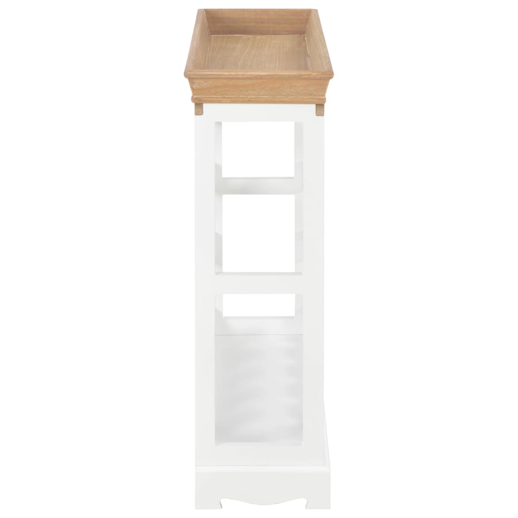 Vinställ Vinskåp Vit 70x22,5x70,5 cm MDF