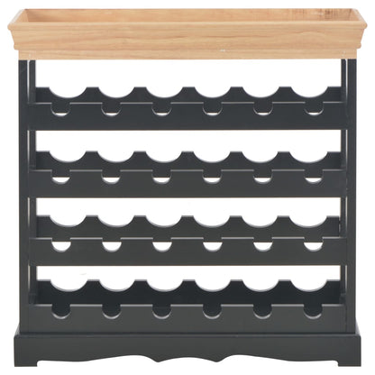 Vinställ Vinskåp Svart 70x22,5x70,5 cm MDF