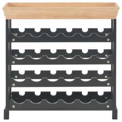 Vinställ Vinskåp Svart 70x22,5x70,5 cm MDF