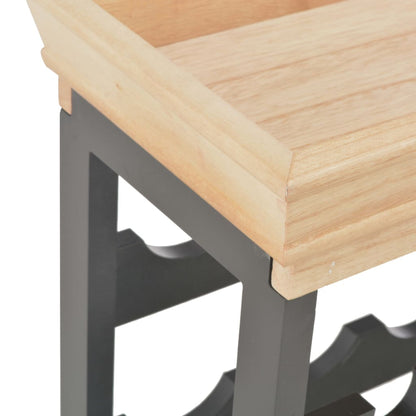 Vinställ Vinskåp Svart 70x22,5x70,5 cm MDF