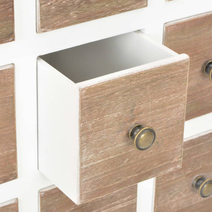 Skänk Vit 54x30x80 cm massivt trä