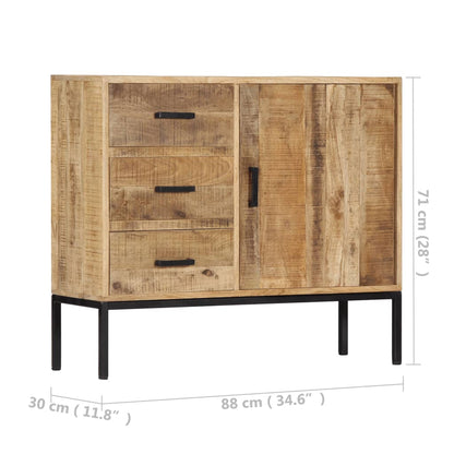Skänk Trä 88x30x71 cm massivt mangoträ