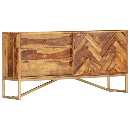 Skänk Trä 118x30x60 cm massivt sheshamträ