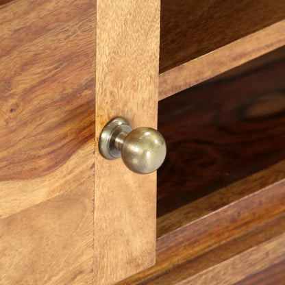 TV-Möbel Trä TV-Bänk 118x30x40 cm massivt sheshamträ