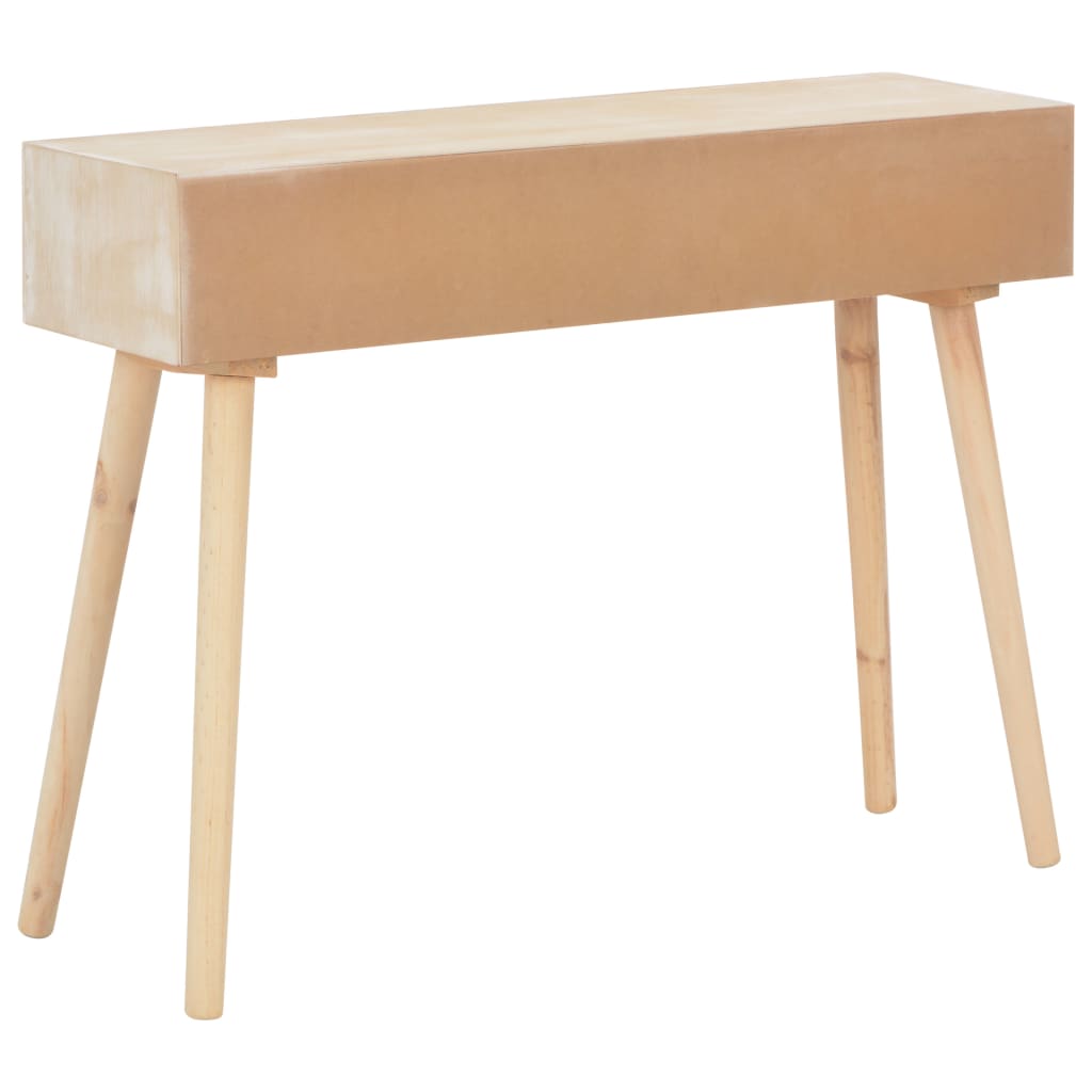 Avlastningsbord Konsollbord Trä med 3 lådor 100x30x73 cm massiv furu