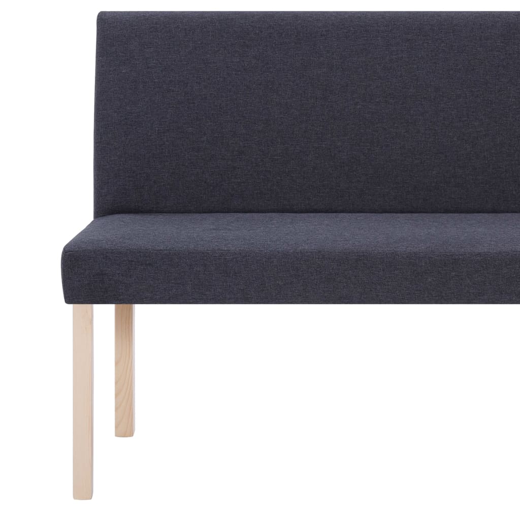 Hallbänk 139,5 cm mörkGrå polyester