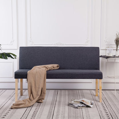 Hallbänk 139,5 cm mörkGrå polyester