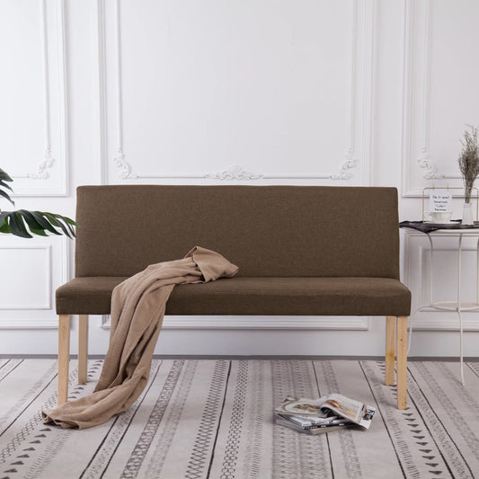 Hallbänk 139,5 cm polyester Brun