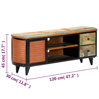 TV-Möbel Trä TV-Bänk 120x30x45 cm massivt återvunnet trä