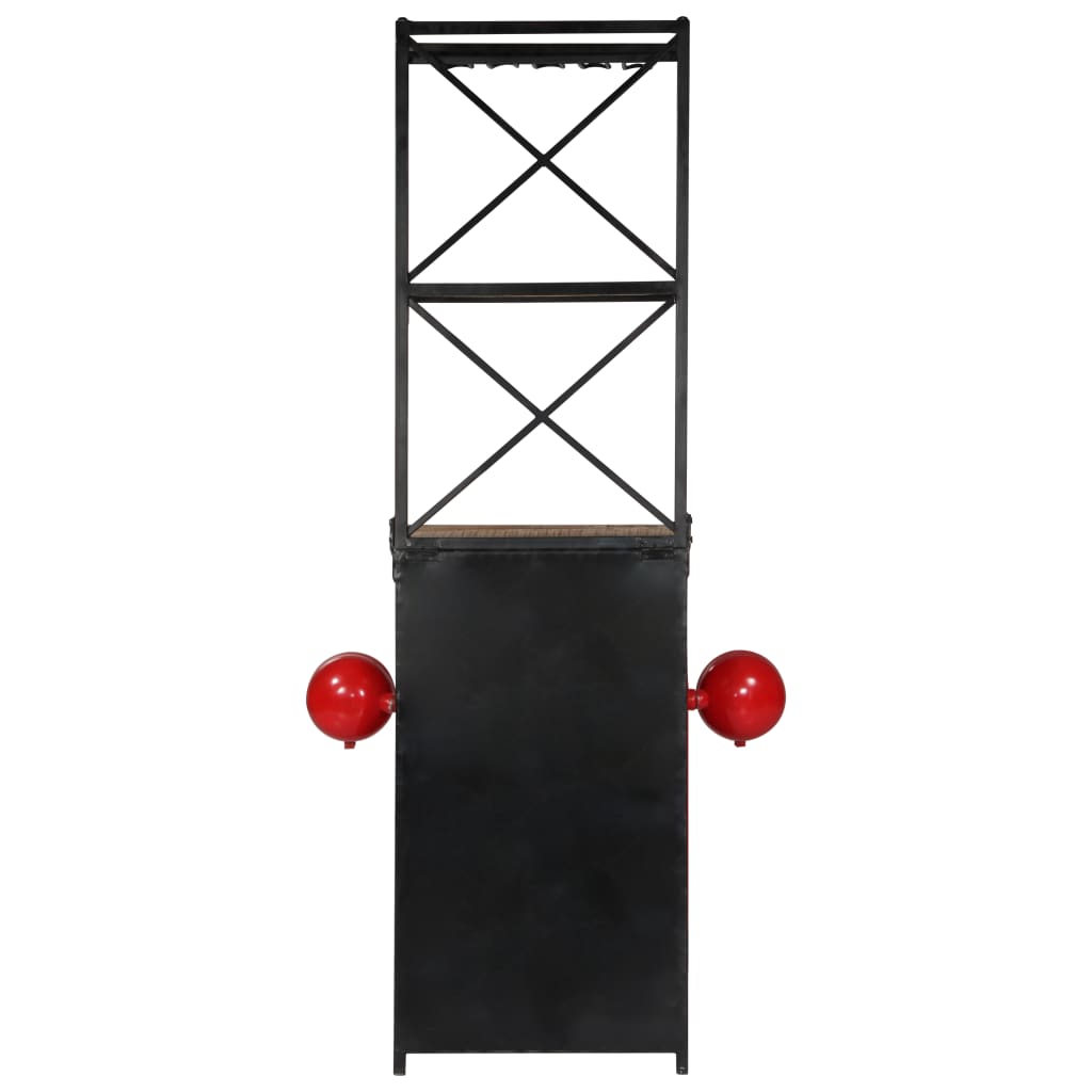 Vinställ traktor 49x31x172 cm massivt mangoträ