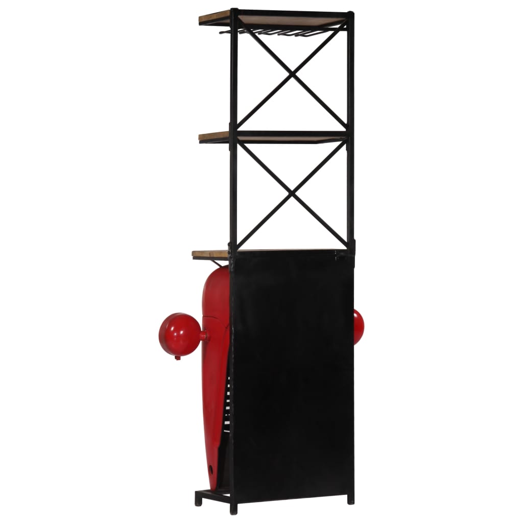 Vinställ traktor 49x31x172 cm massivt mangoträ