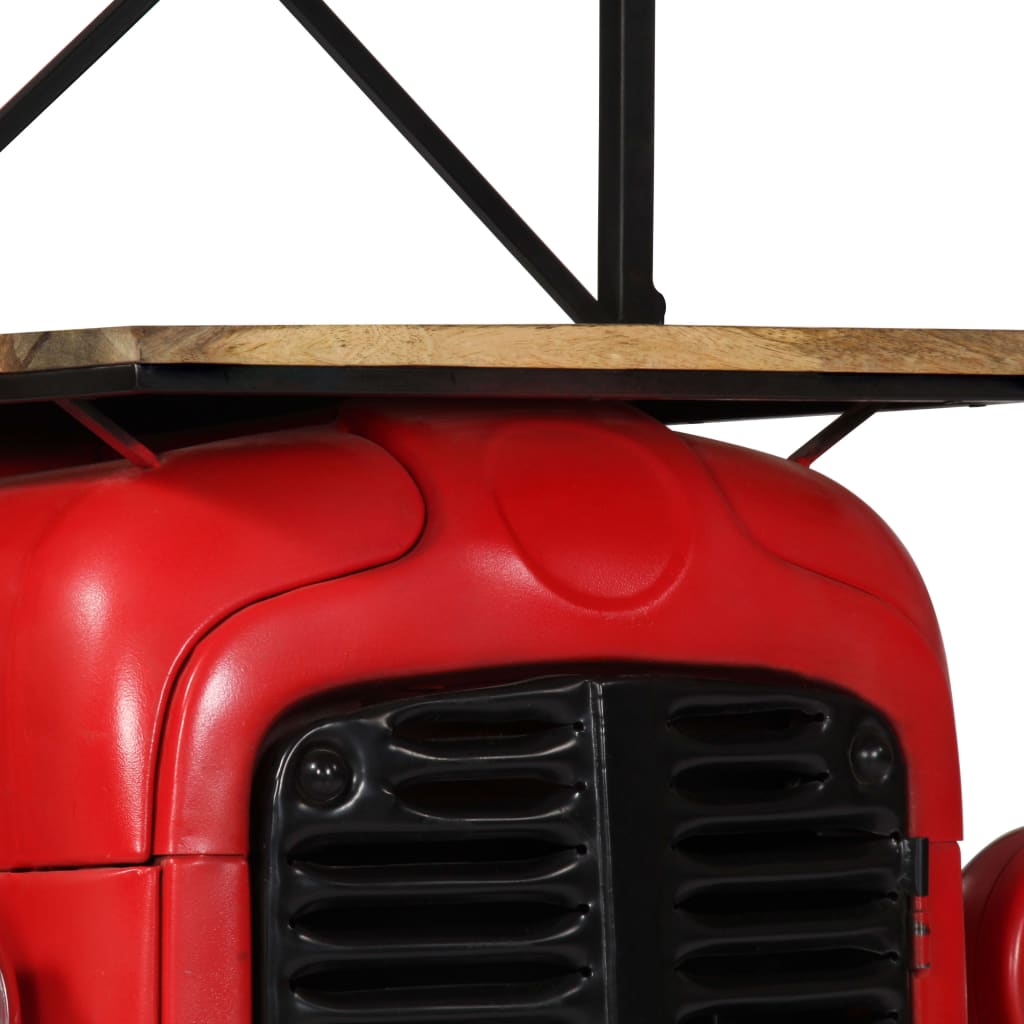 Vinställ traktor 49x31x172 cm massivt mangoträ