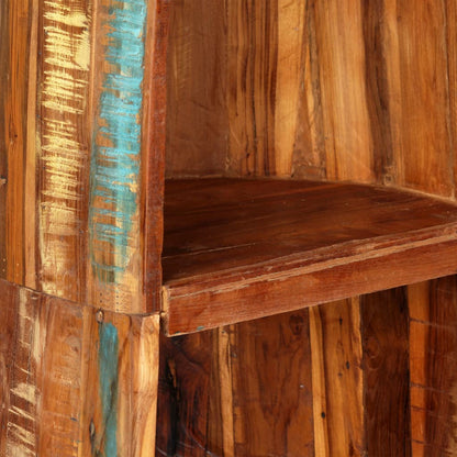 Vinställ 50x40x180 cm massivt återvunnet trä