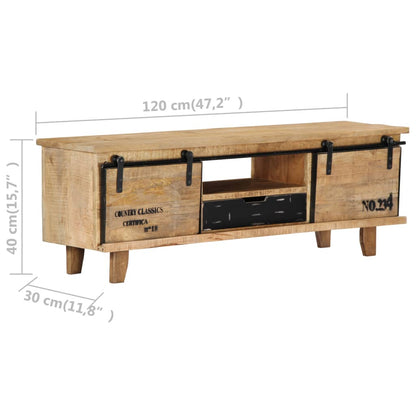 TV-Möbel Trä TV-Bänk 120x30x40 cm massivt mangoträ