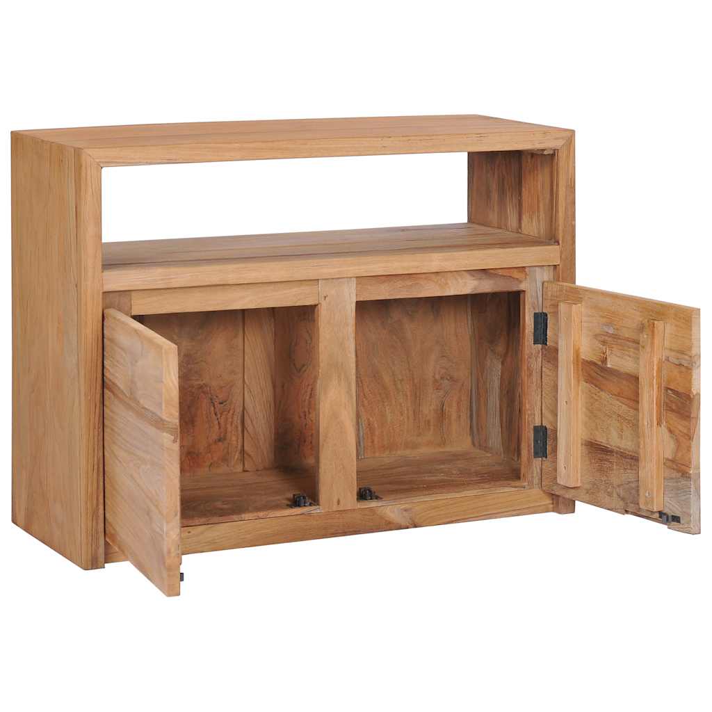 Skänk Trä 80x30x60 cm massiv teak