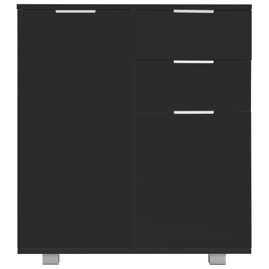 Skänk Högglans Svart 71x35x80 cm