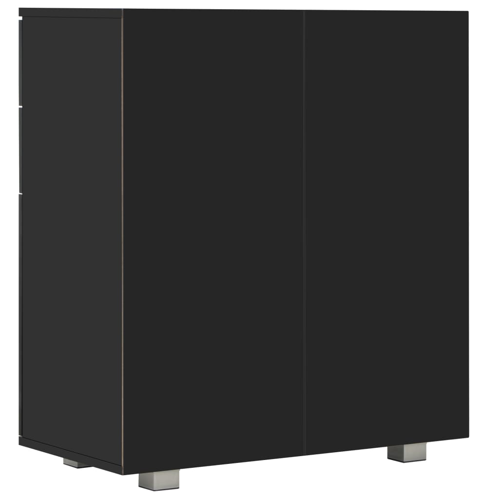 Skänk Högglans Svart 71x35x80 cm