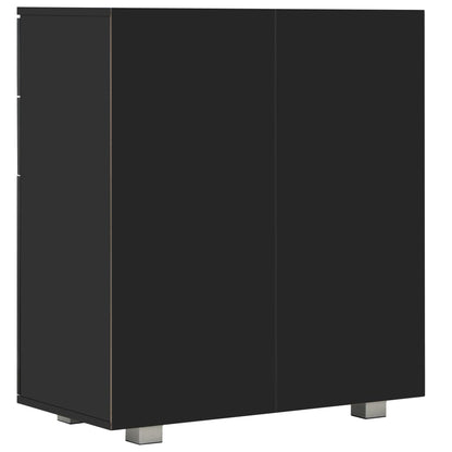 Skänk Högglans Svart 71x35x80 cm