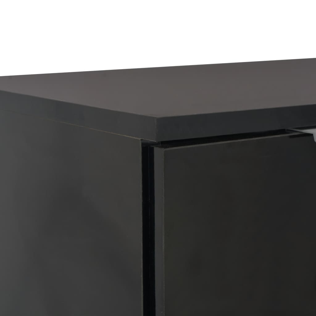 Skänk Högglans Svart 71x35x80 cm
