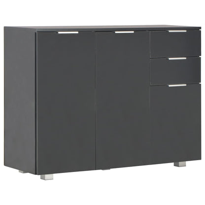 Skänk Högglans Svart 107x35x80,5 cm