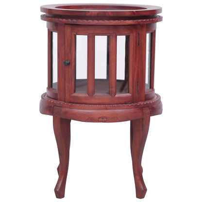 Vitrinskåp Brun 50x50x76 cm massiv mahogny