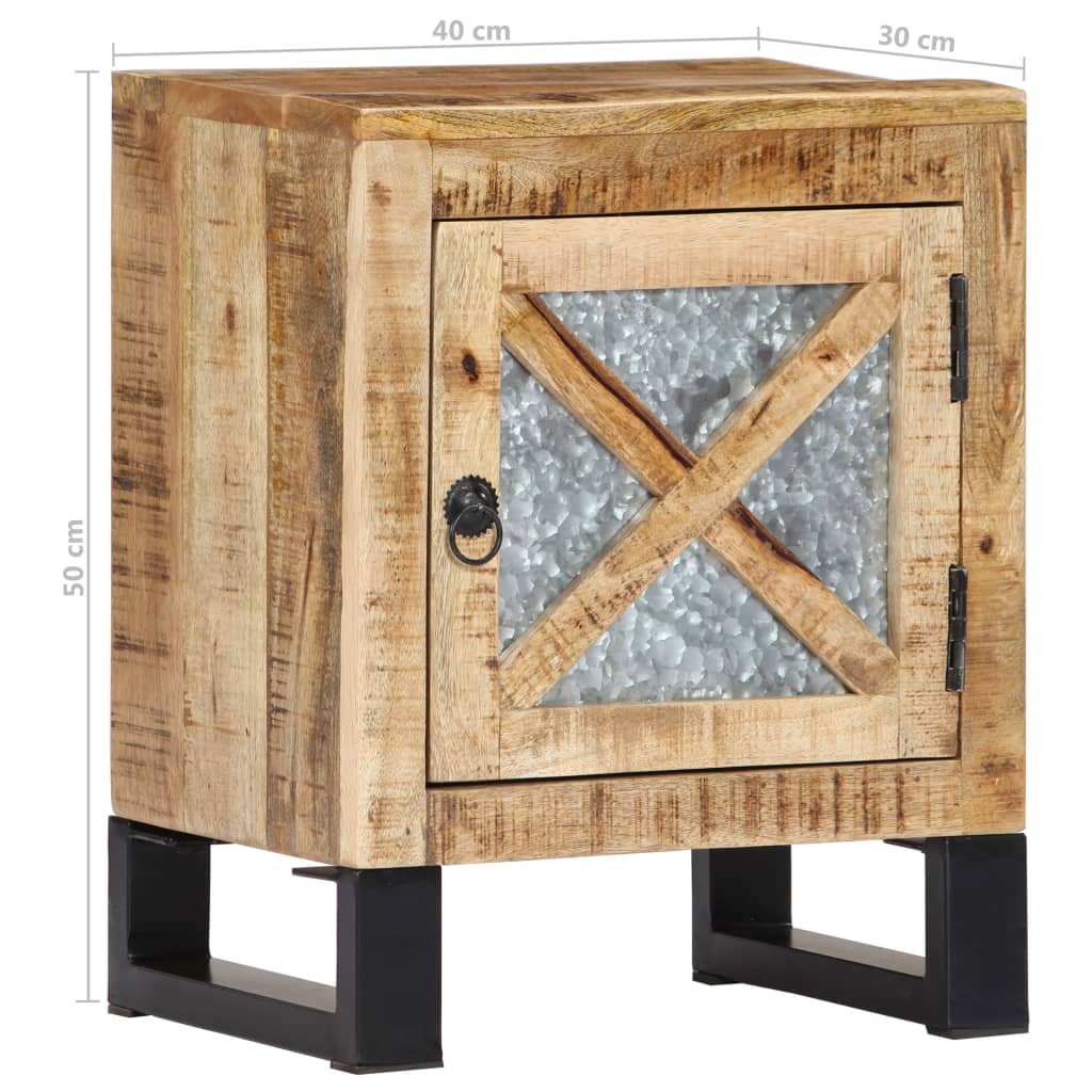 Sängbord Nattduksbord Trä  40x30x50 cm massivt mangoträ