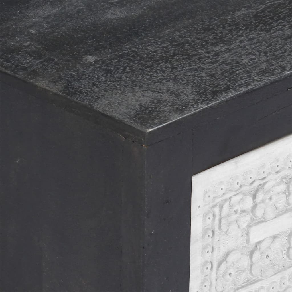 TV-Möbel Grå TV-Bänk 120x30x40 cm massivt mangoträ