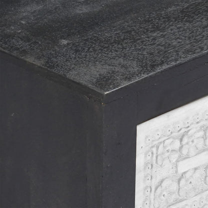 TV-Möbel Grå TV-Bänk 120x30x40 cm massivt mangoträ