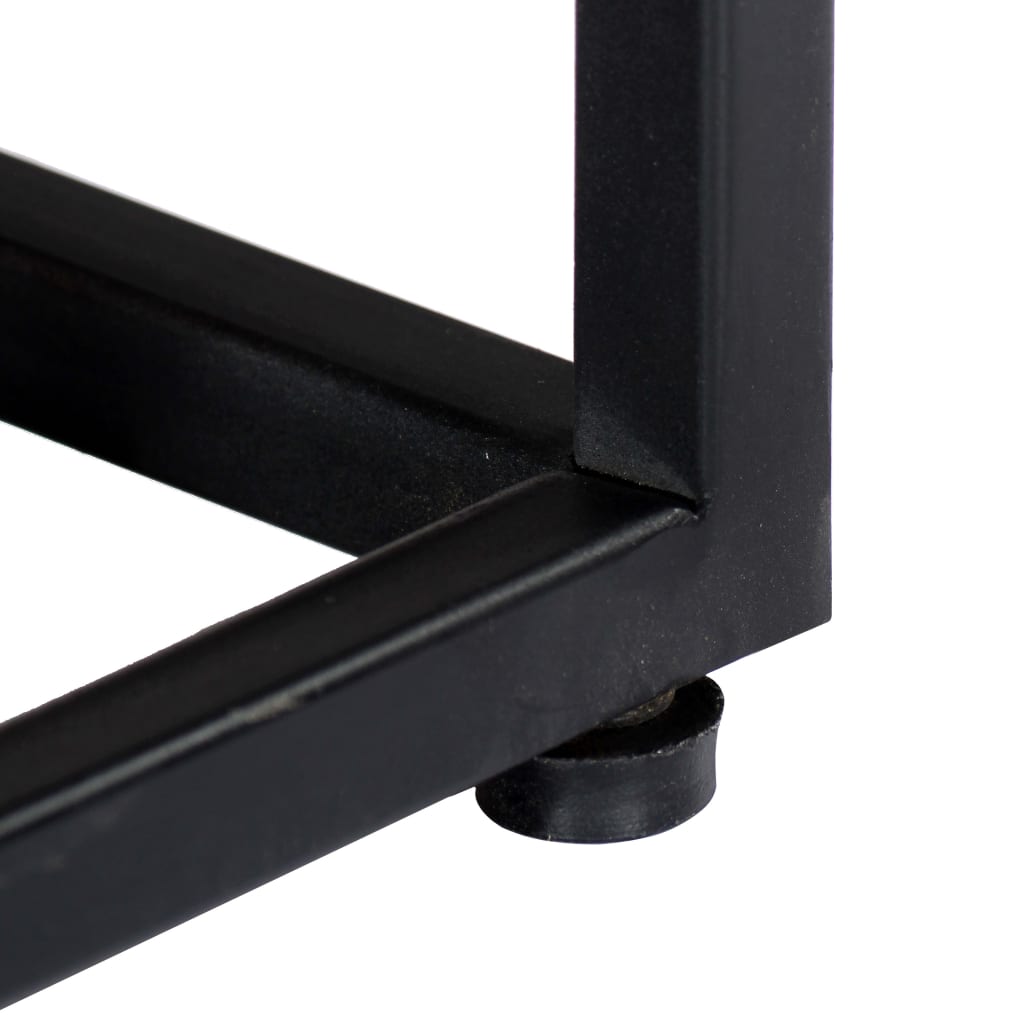 TV-Möbel Trä TV-Bänk 120x30x40 cm massivt återvunnet Trä och stål