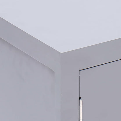 Sängbord Nattduksbord Grå 38x28x52 cm paulownia