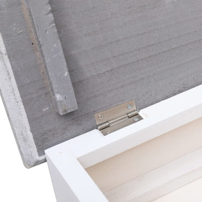 Skoställ Vit Grå 50x28x98 cm kejsarträ