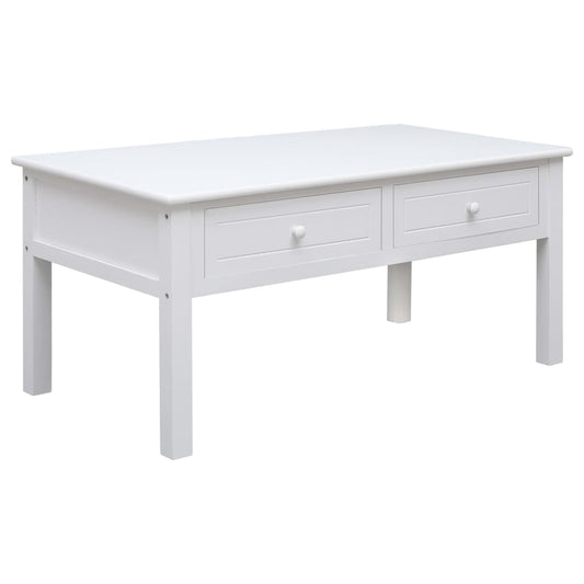 Soffbord Vit 100x50x45 cm trä
