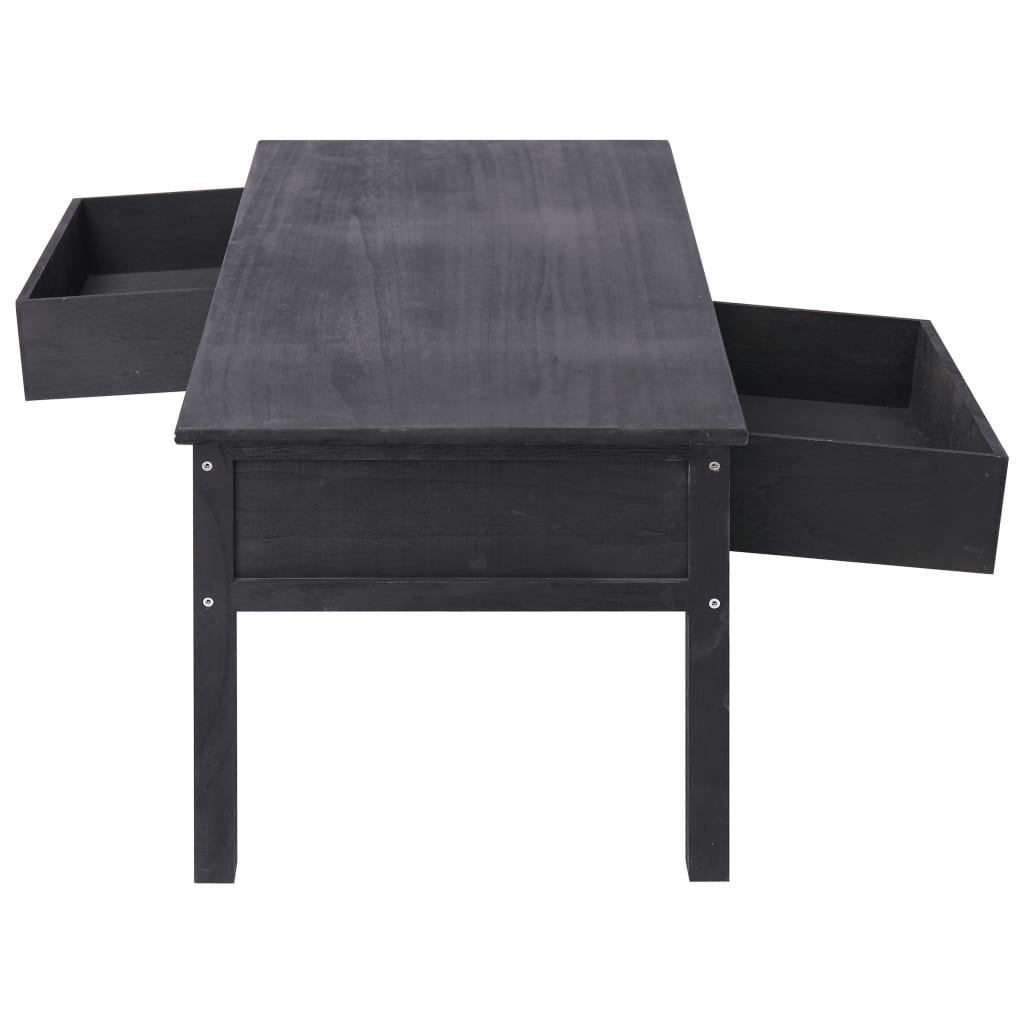 Soffbord Svart 100x50x45 cm trä