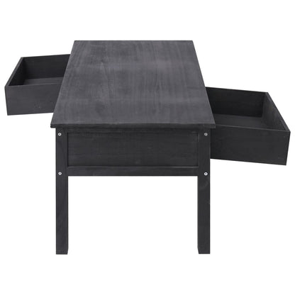 Soffbord Svart 100x50x45 cm trä
