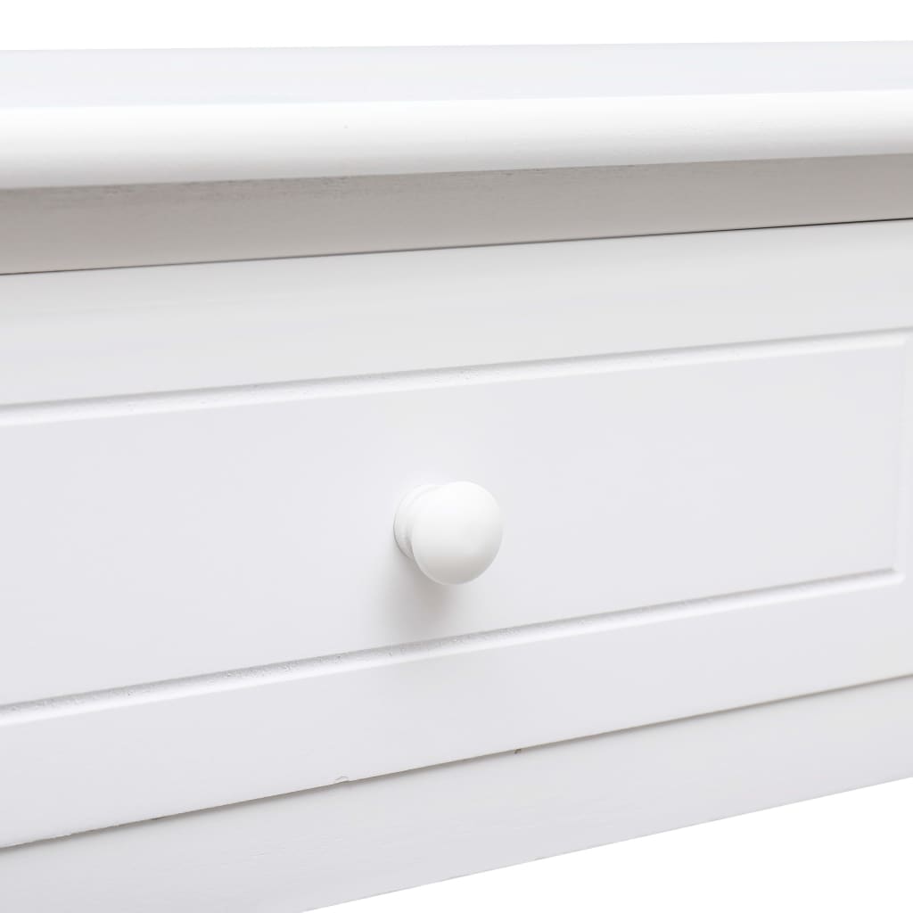 Avlastningsbord Konsollbord Vit 90x30x77 cm trä