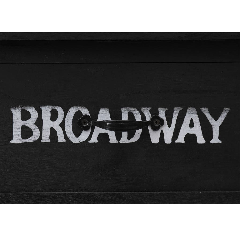 Avlastningsbord Konsollbord Svart 110x45x76 cm trä