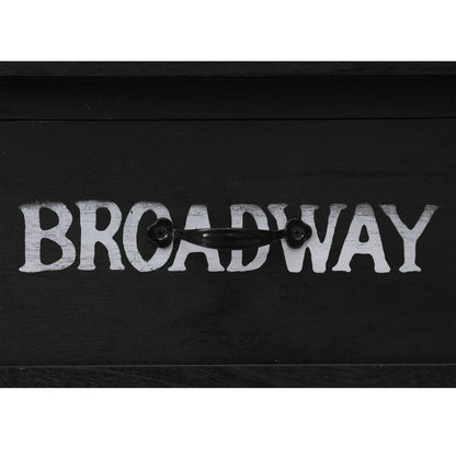 Avlastningsbord Konsollbord Svart 110x45x76 cm trä